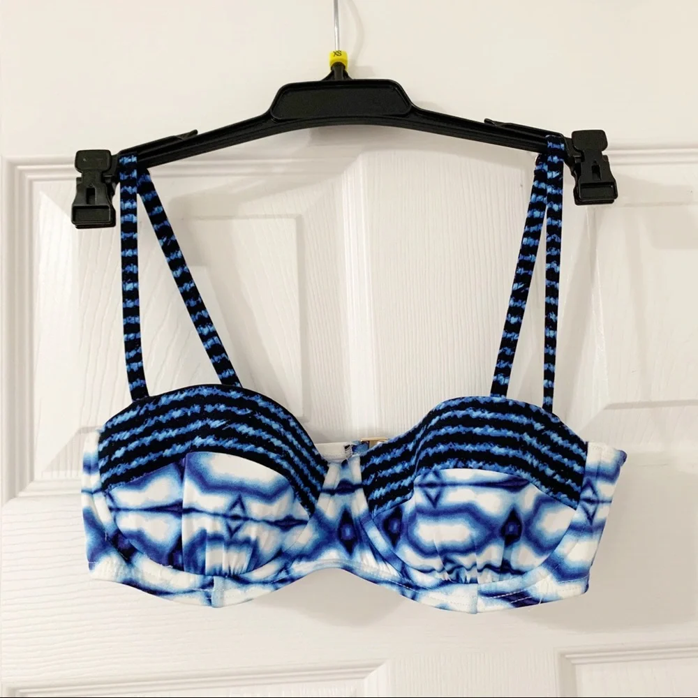 Michael Kors Bikini Set two piece blue and white XS